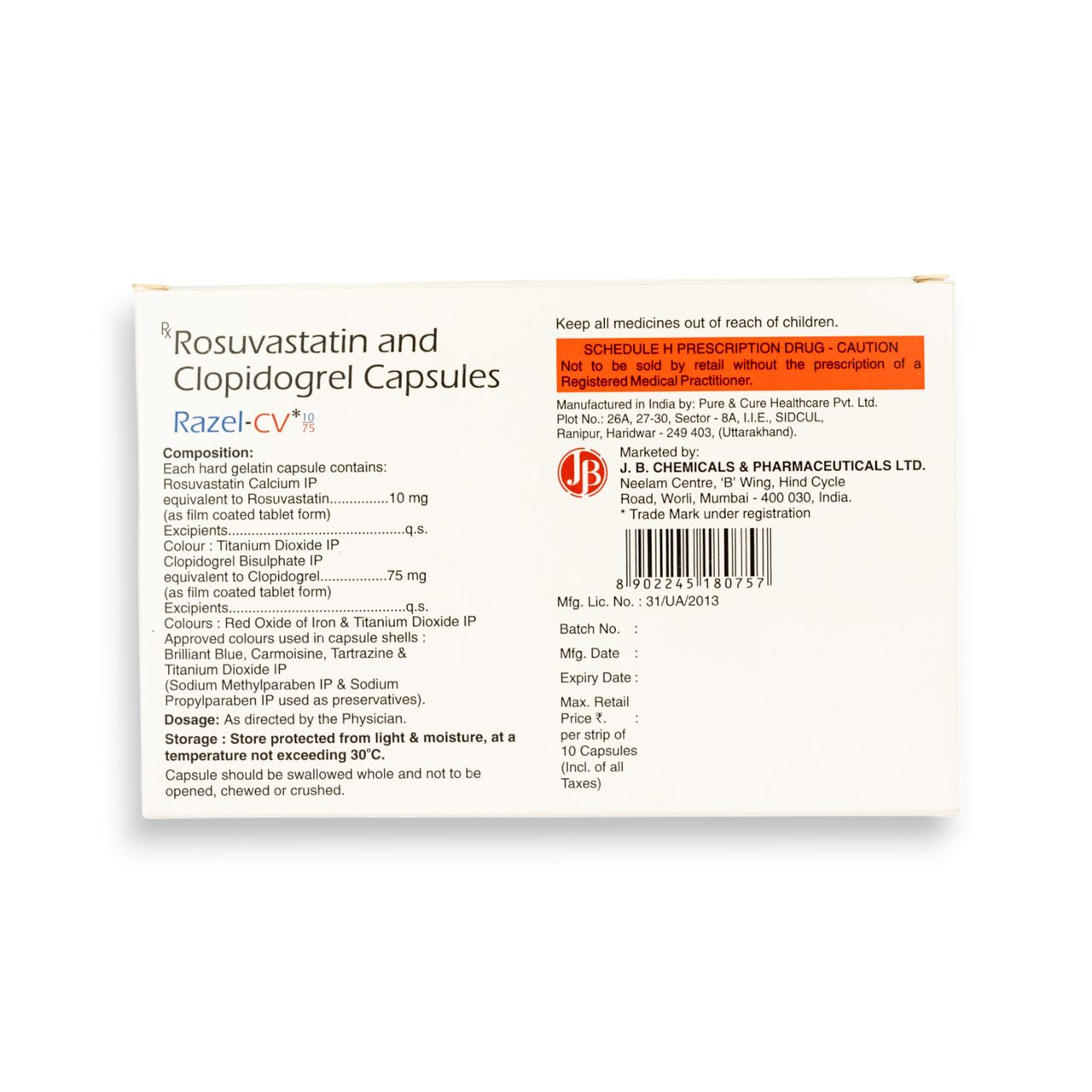 Razel-CV 10/75 Capsules