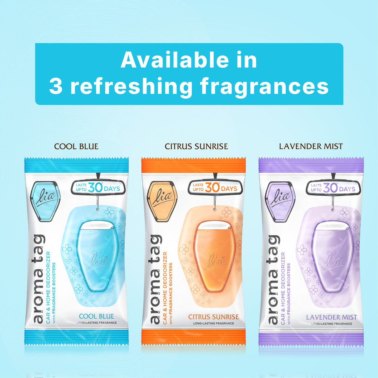 Lia Aroma Tag Cool Blue | From House of Cycle