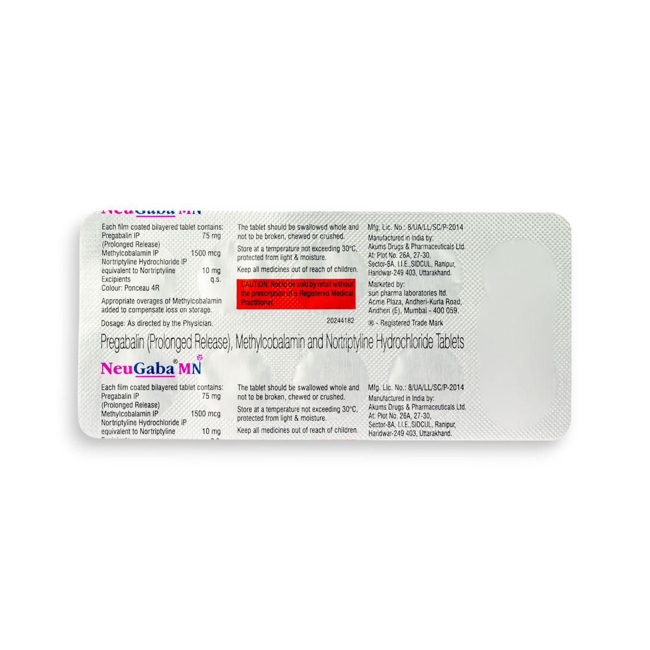 Neugaba Mn Tablet PR