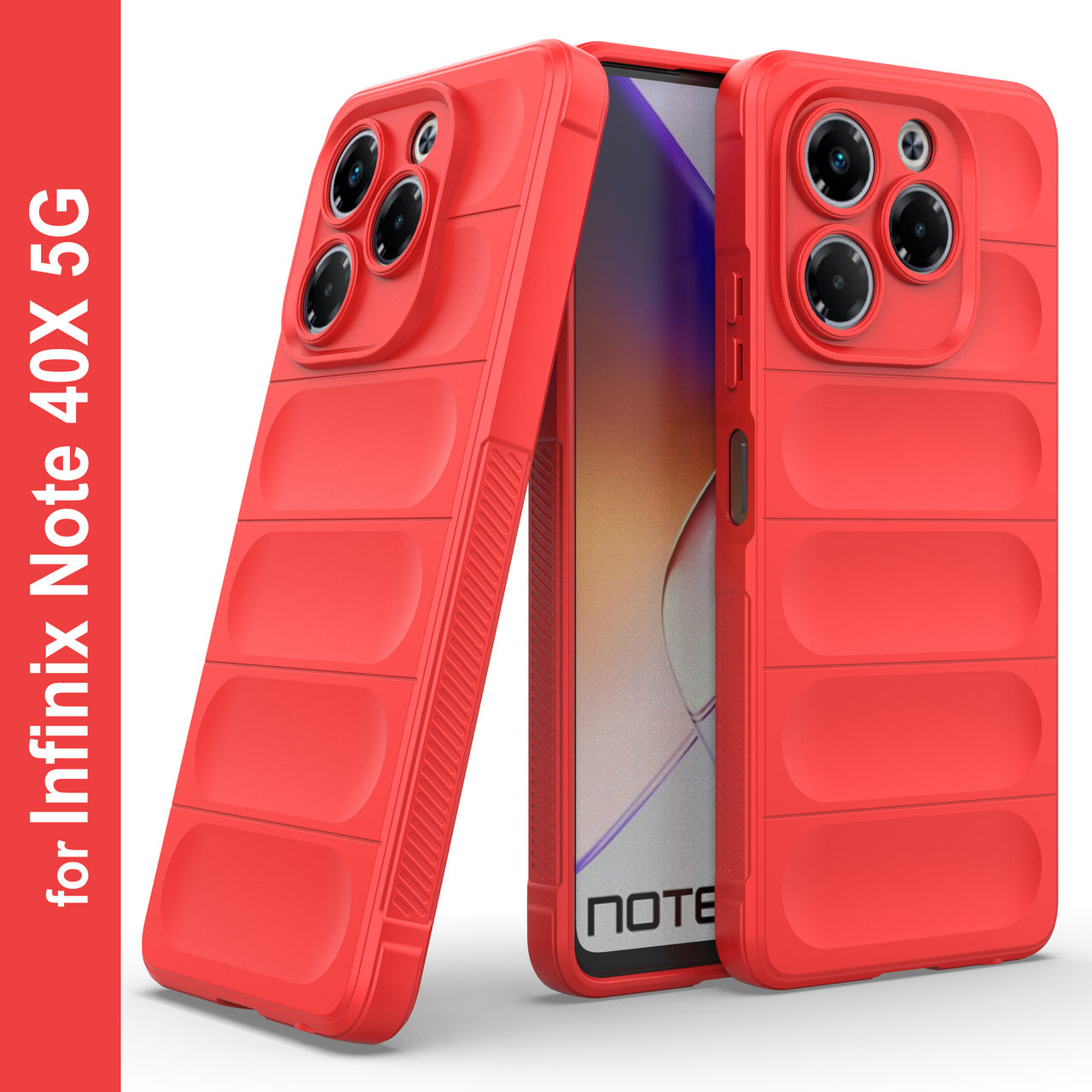 Zapcase Back Cover for Infinix Note 40X 5G | Magic-Red