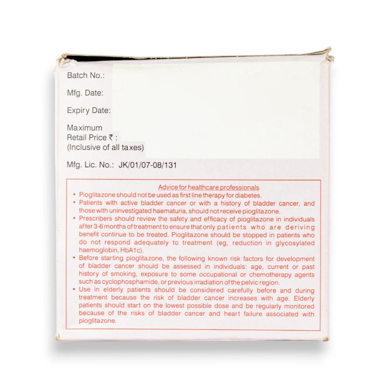 Gluconorm PG 2 Tablets PR