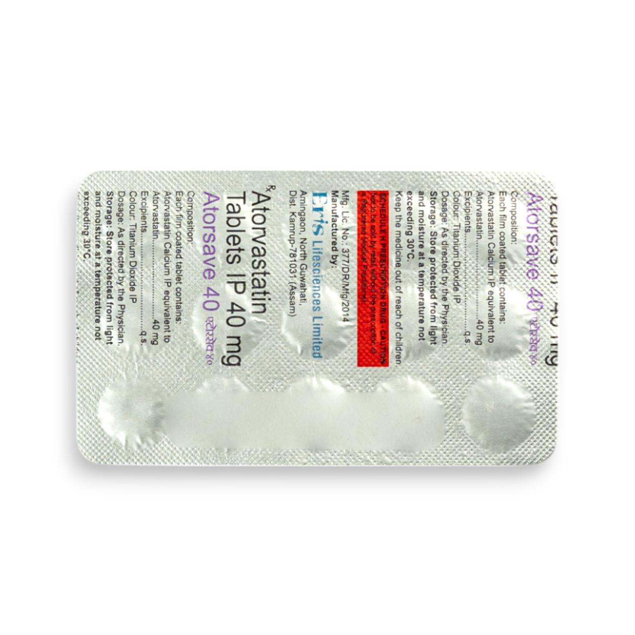 Atorsave 40 Tablets
