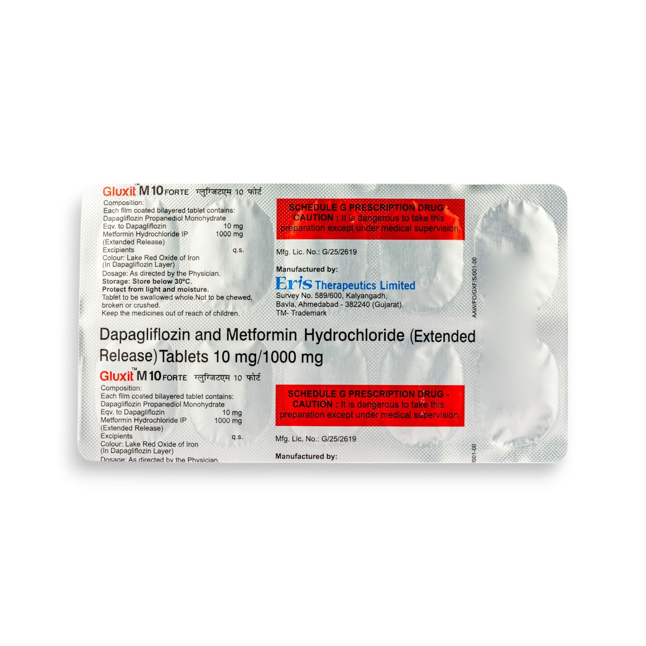 Gluxit M 10 Forte Tablets ER
