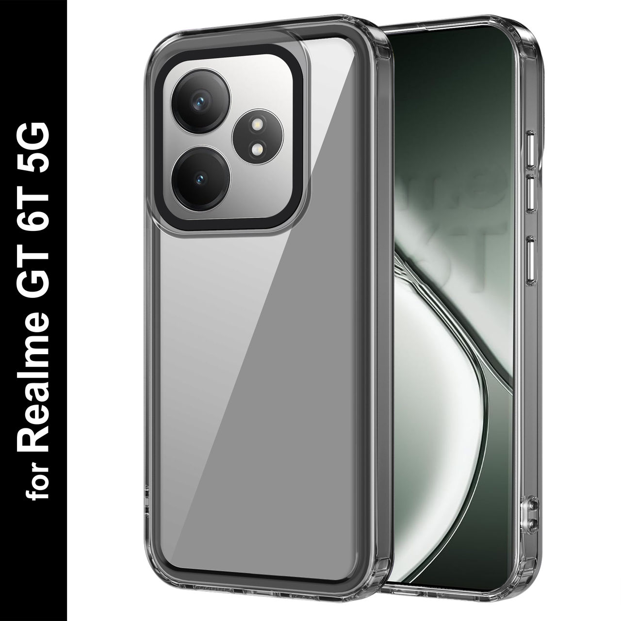 Zapcase Back Cover for Realme GT 6T 5G | Space-Black