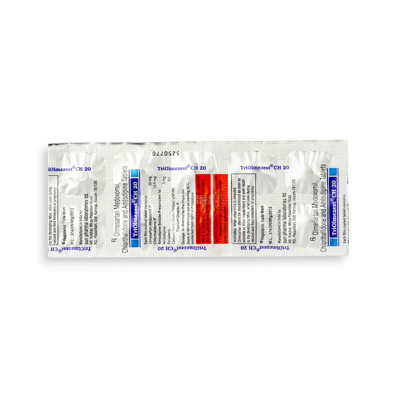 Triolmezest CH 20 Tablets