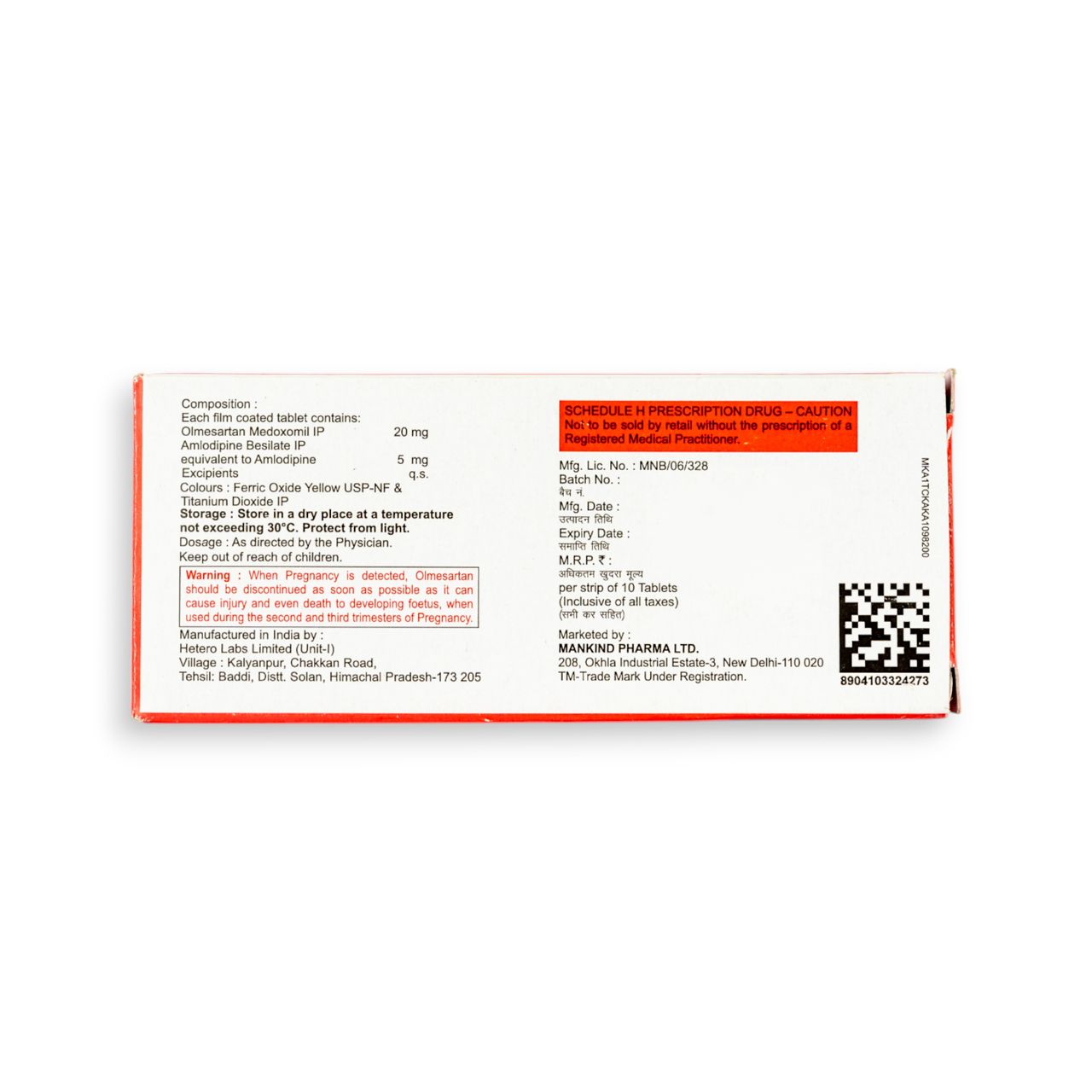 Olmetime AM 20 Tablets