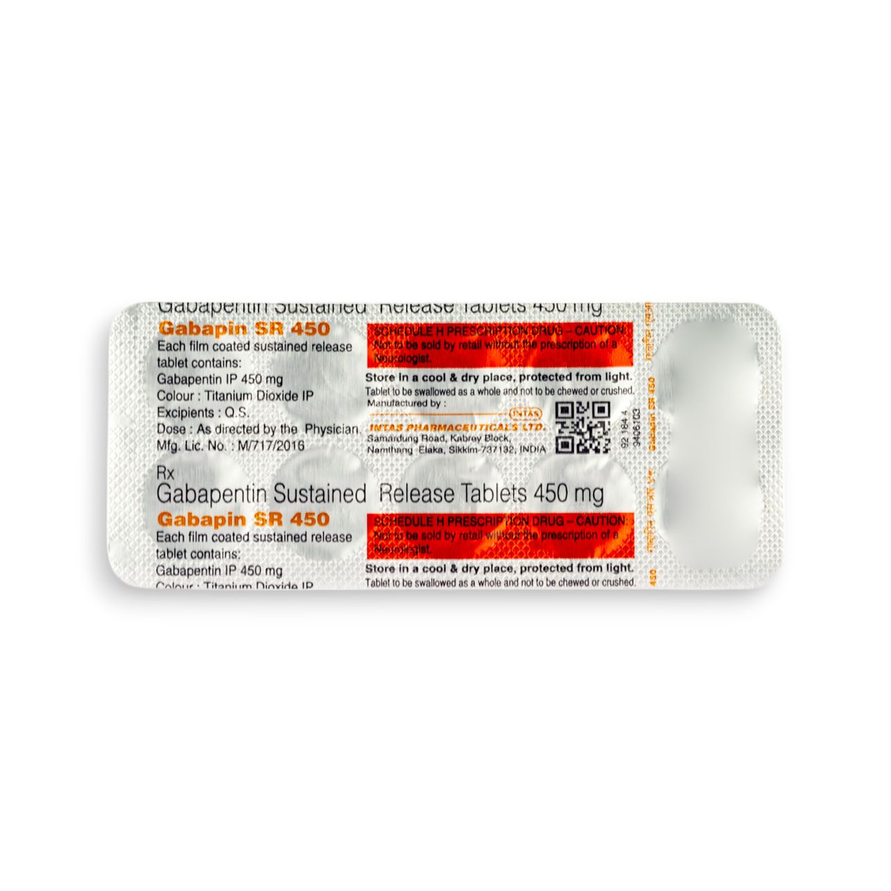 Gabapin SR 450 Tablets