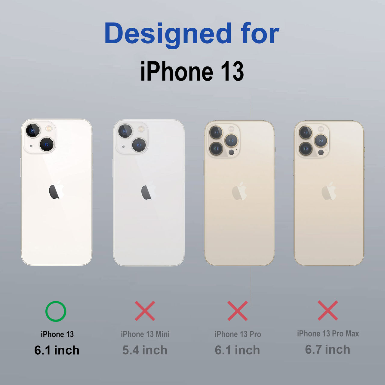 Zapcase Back Cover for Apple iPhone 13 | MagSafe-Blue