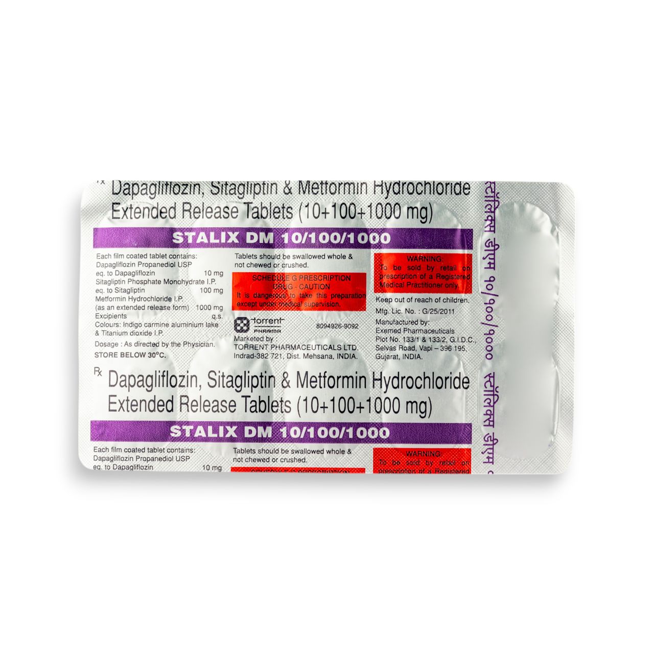 Stalix Dm 10+1000+100 Tablet Er