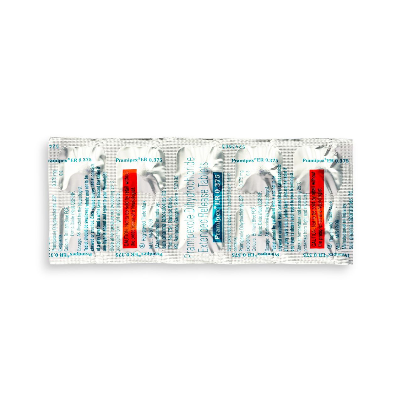 Pramipex ER 0.375 Tablets