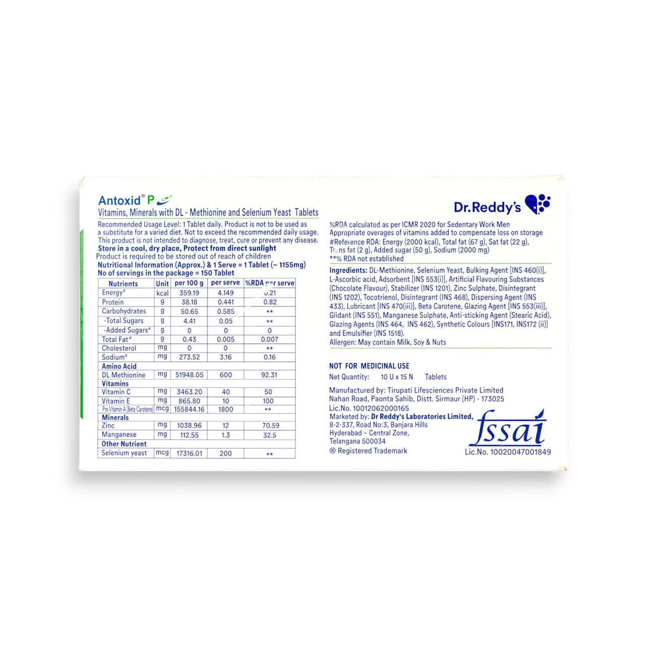 Antoxid P Tablet