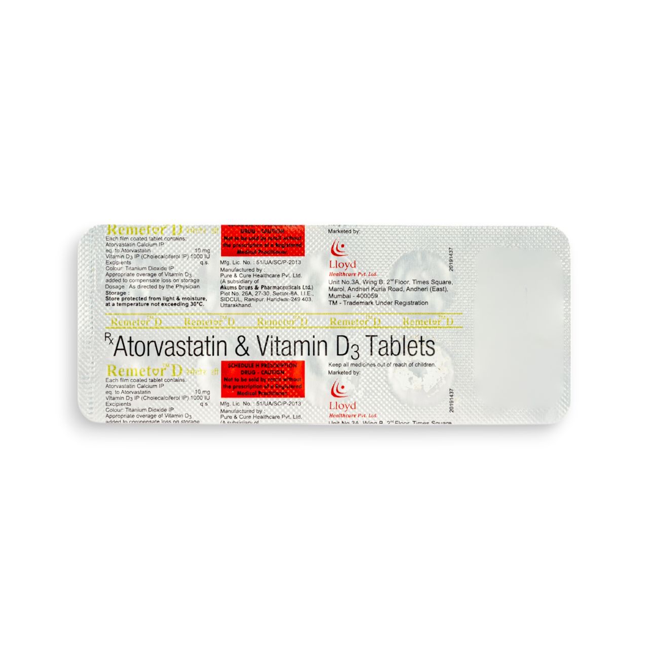 Remetor D Tablets