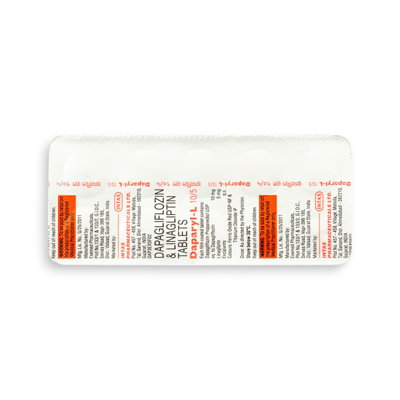 Daparyl-L 10/5 Tablets