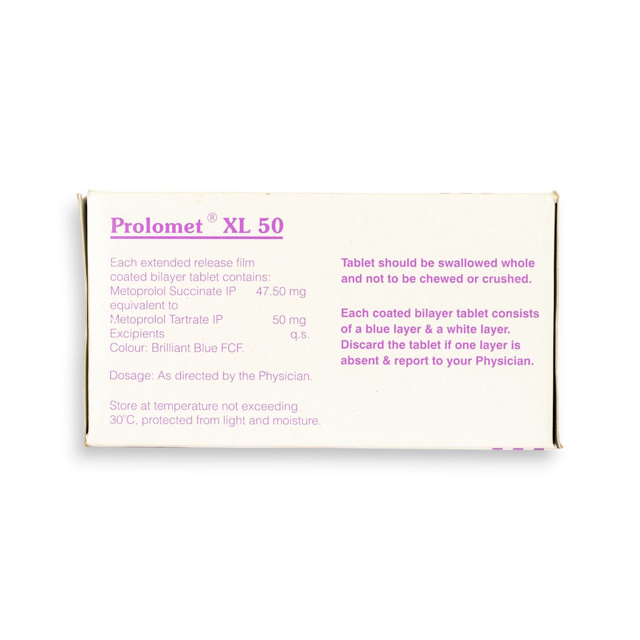 Prolomet Xl 50 Tablets