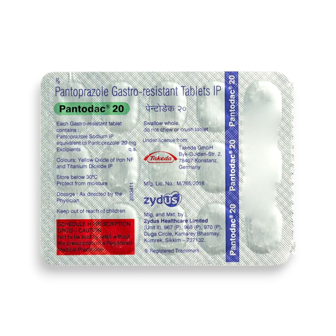 Pantodac 20 Tablets