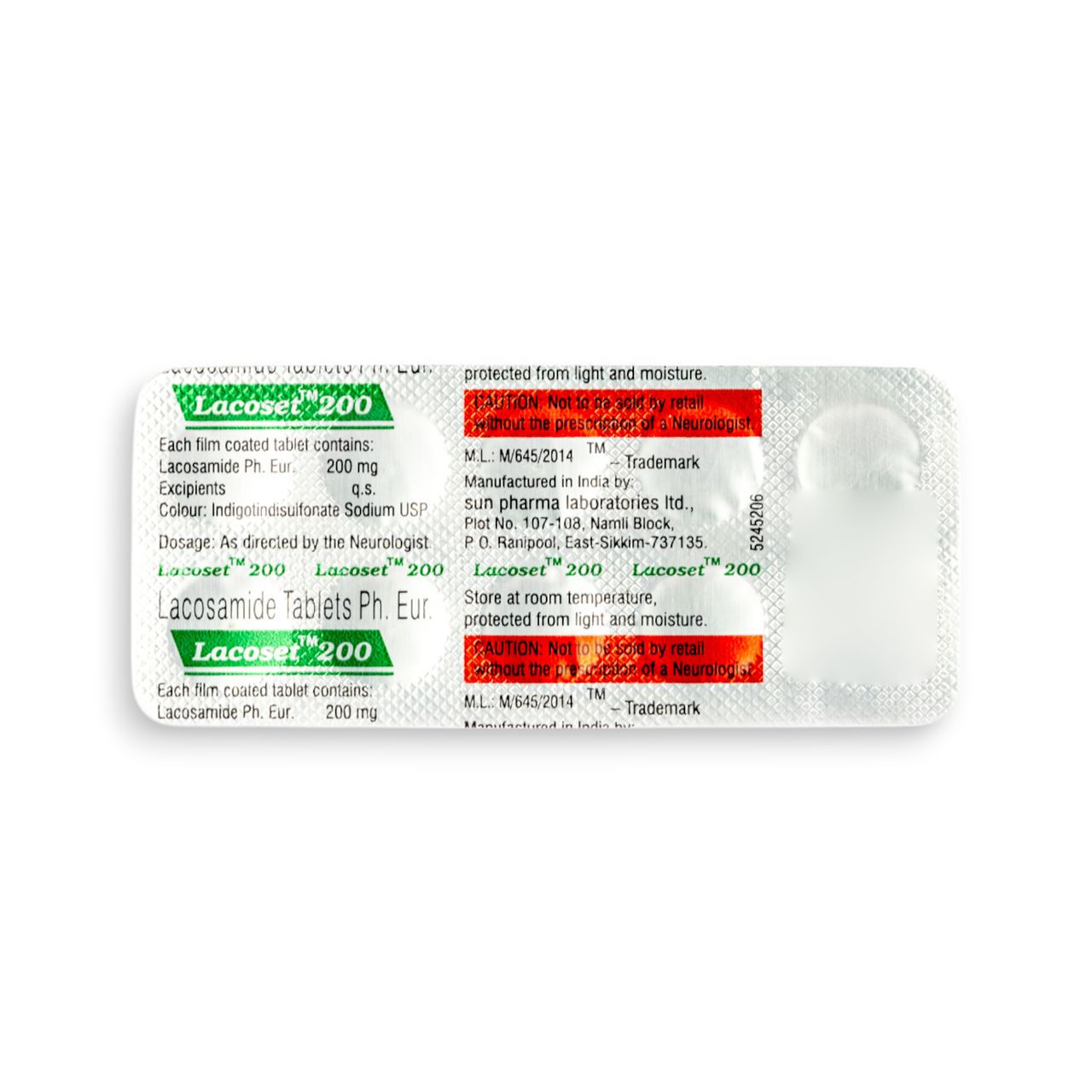 Lacoset 200 Tablets