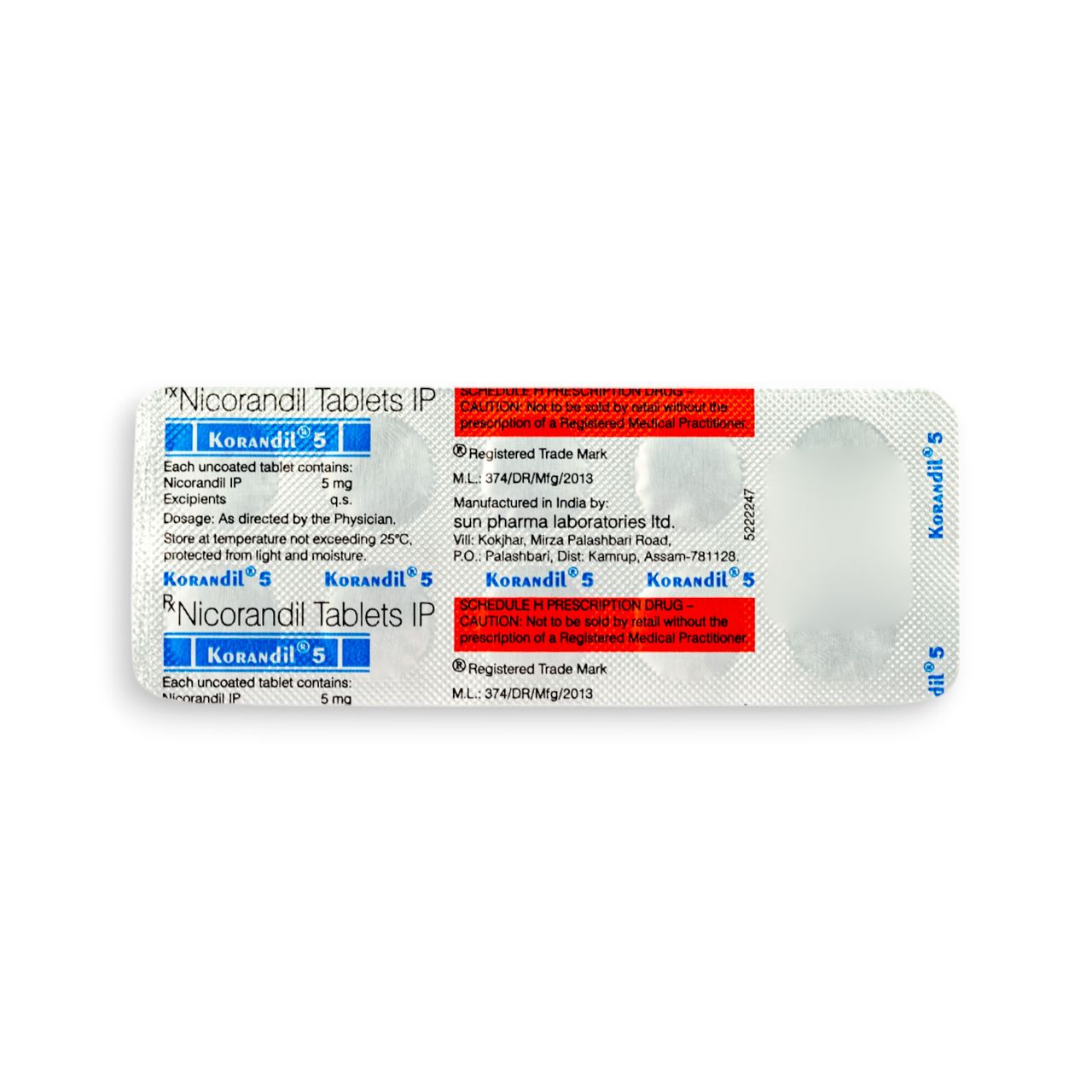 Korandil 5 Tablets