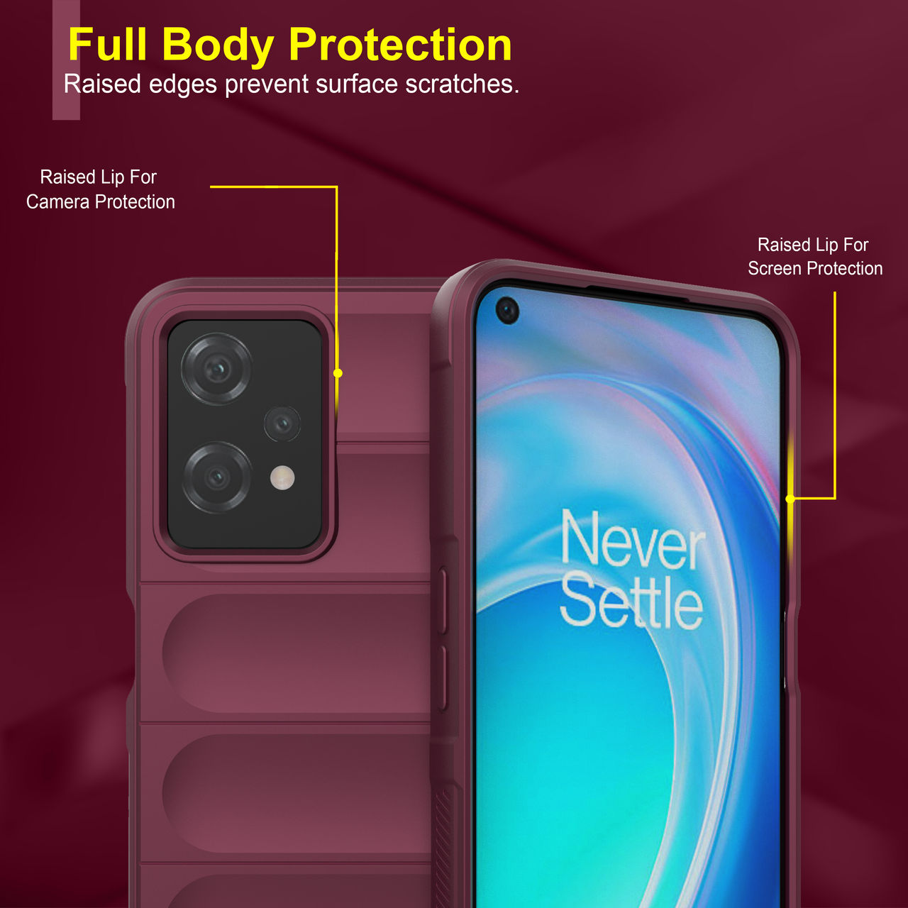 Zapcase Back Cover for OnePlus Nord CE 2 Lite 5G | Magic-Plum