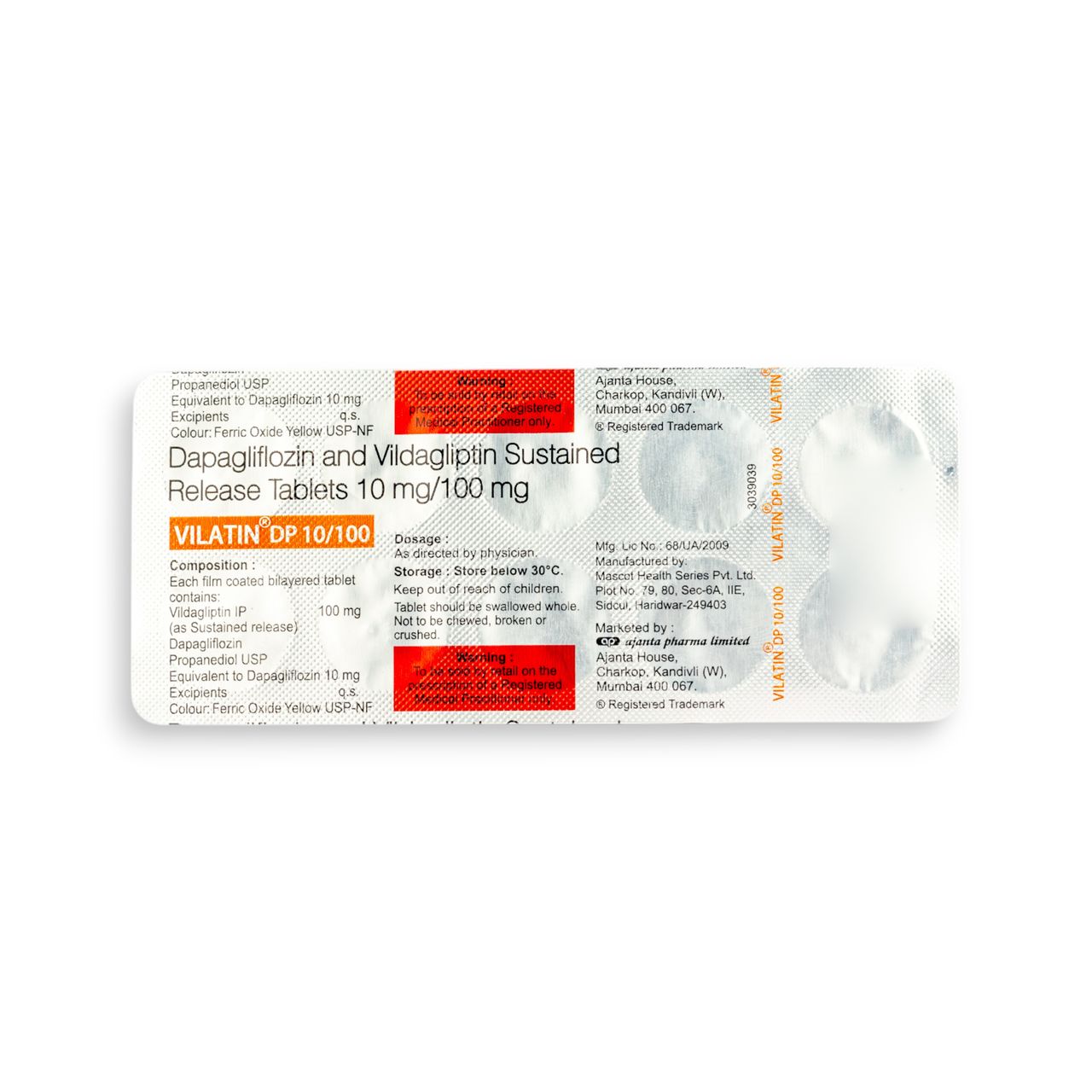 Vilatin DP 10/100 Tablets SR