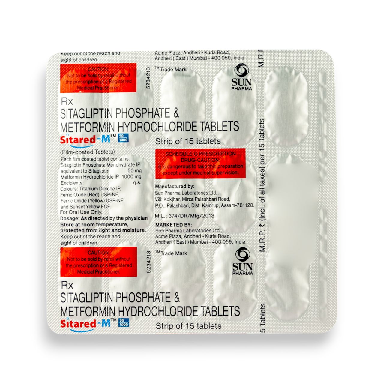 Sitared-M 50/1000 Tablets