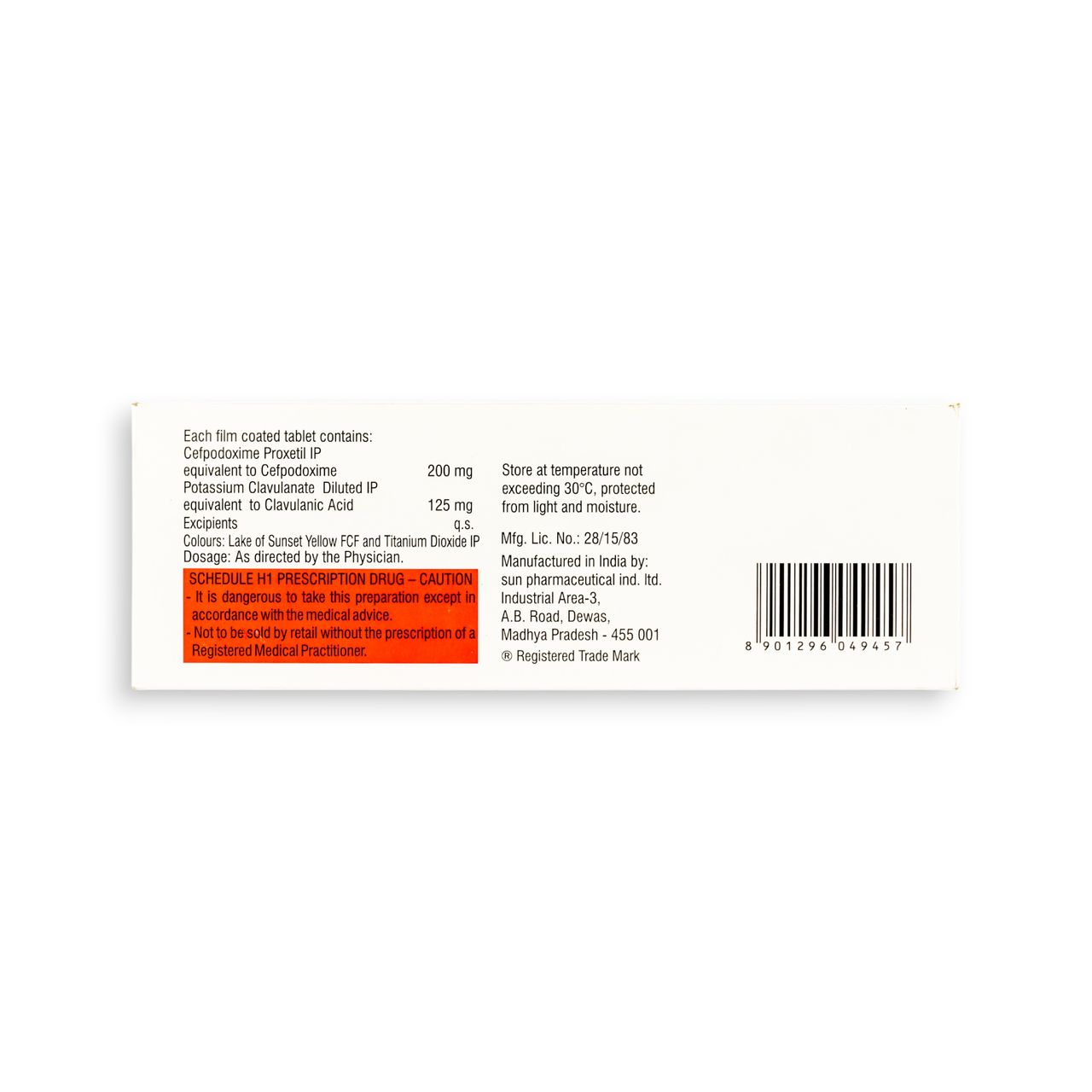 CepodemXp 325 Tablets