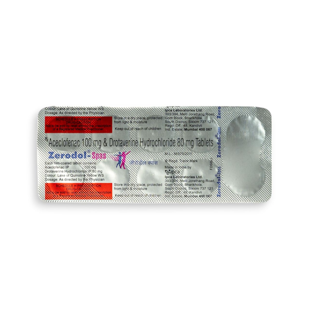 Zerodol Spas Tablets