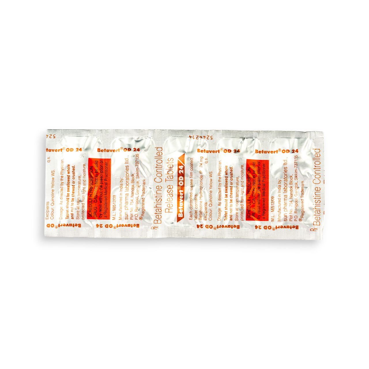 Betavert OD 24 Tablets CR