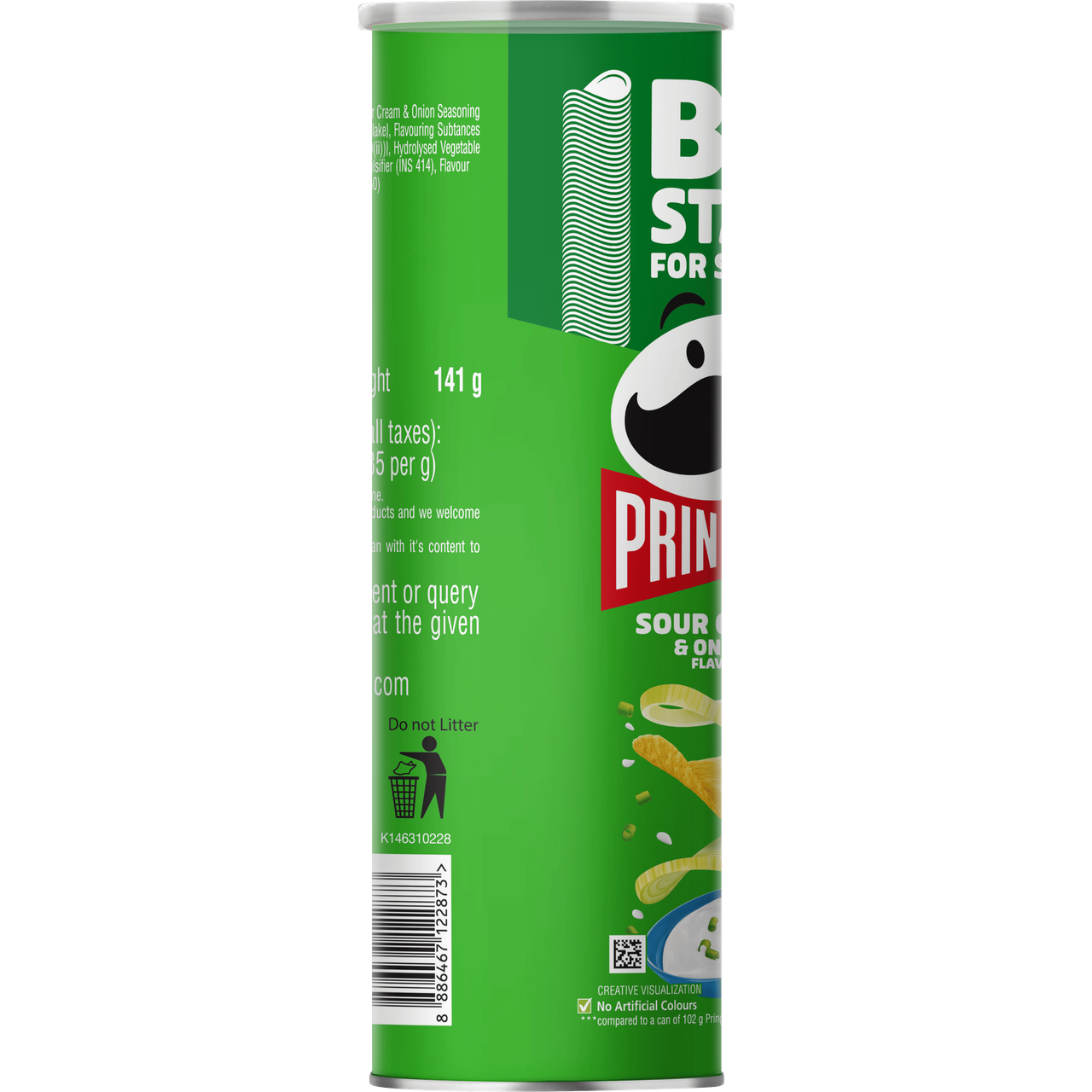 Monster Energy Drink(350ml) & Pringles Potato Crisps Sour Cream & Onion(134gms) Combo