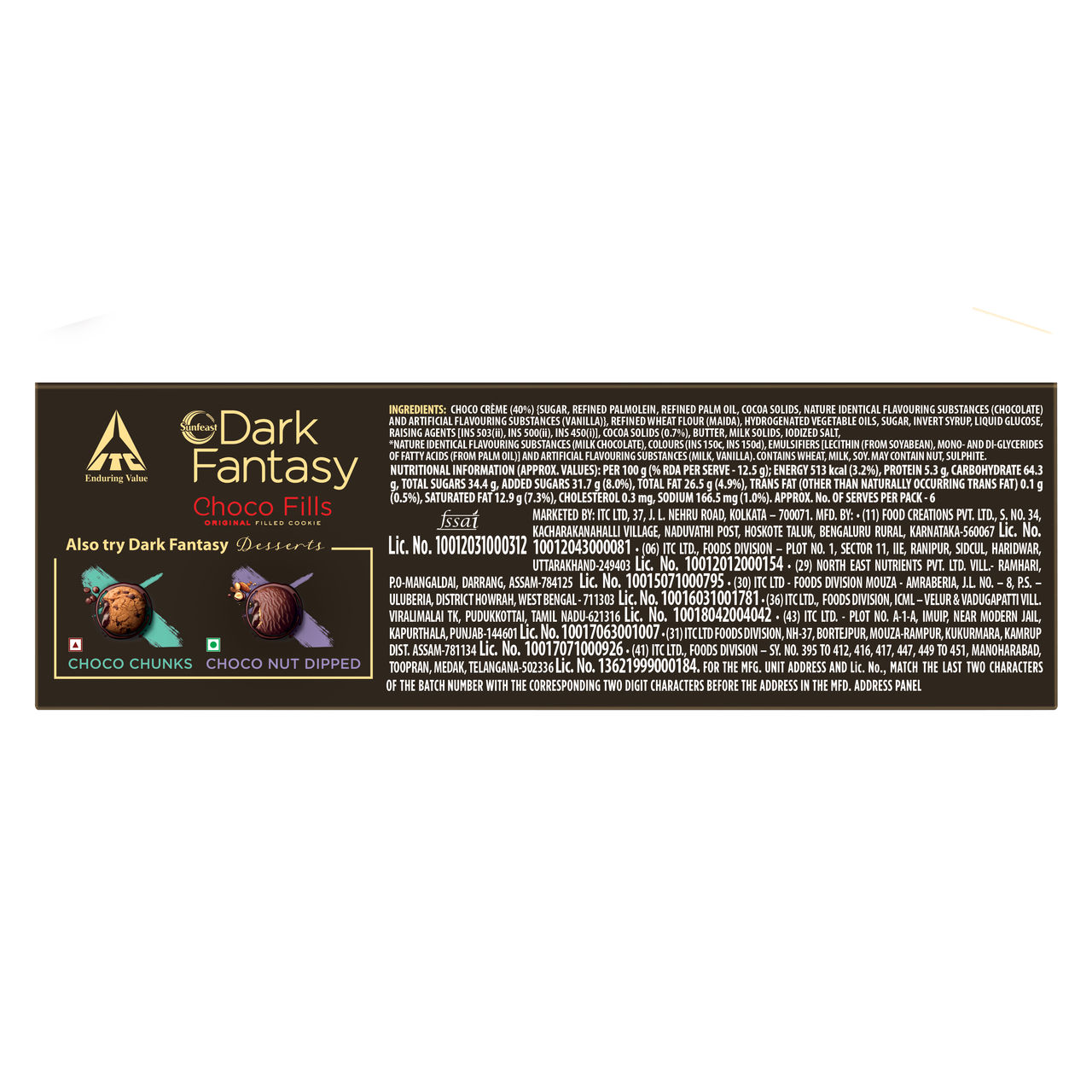 Sunfeast Dark Fantasy Choco Fills, Original Filled Cookies with Choco Crème | Perfect Snack