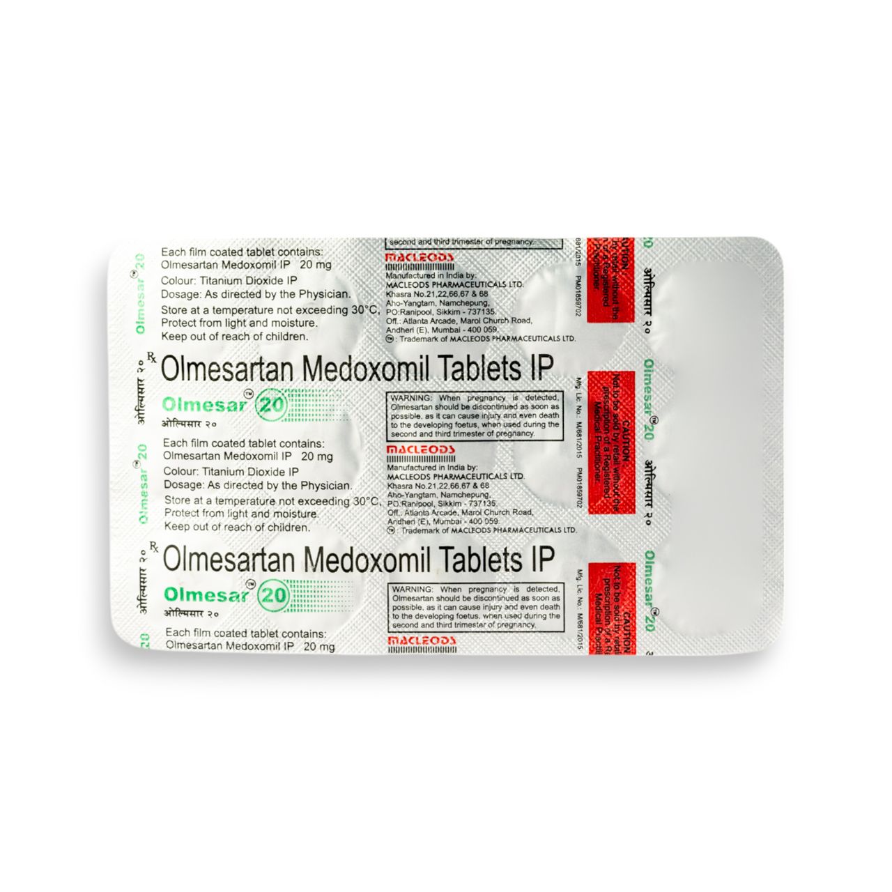 Olmesar 20 Tablets