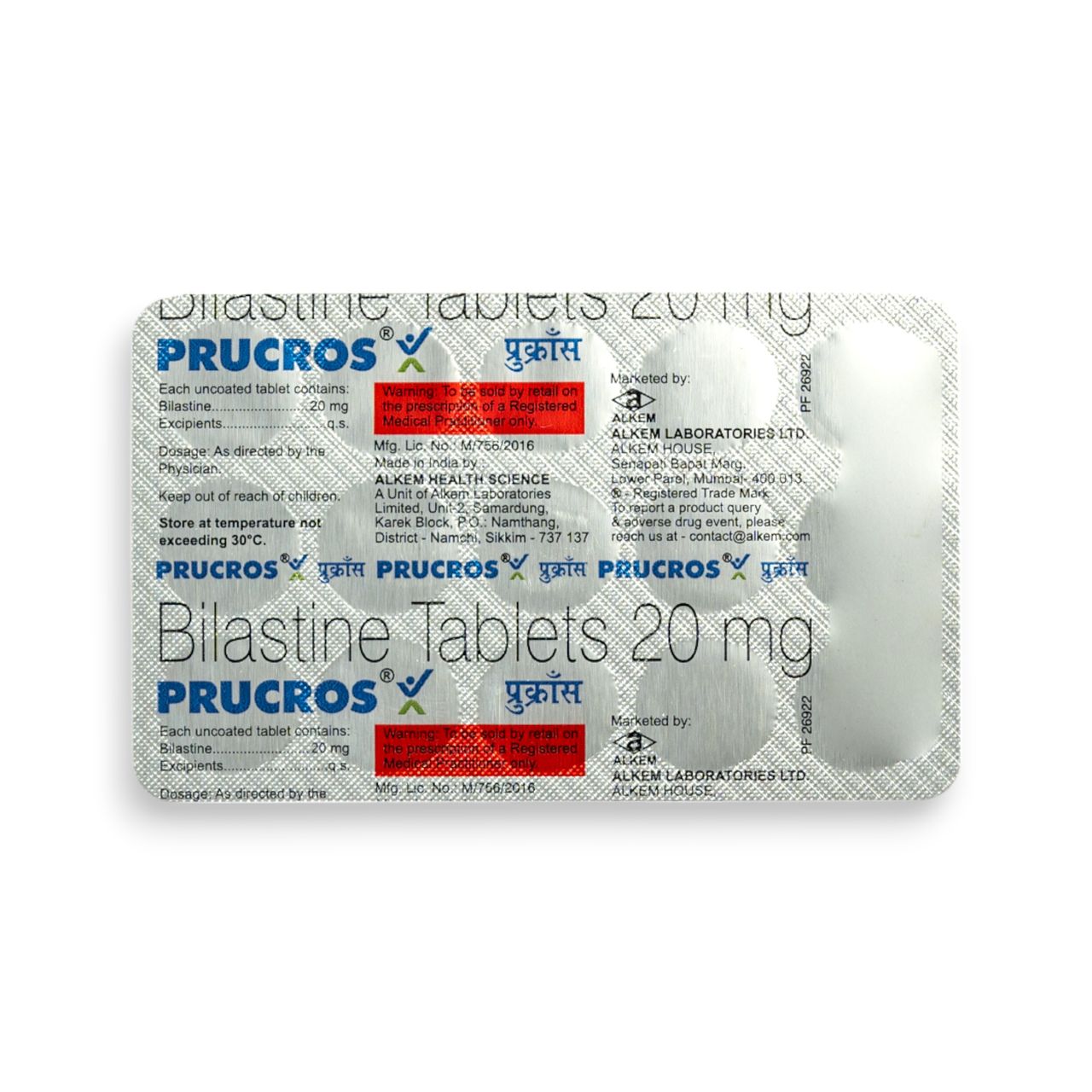 Prucros 20mg Tablets