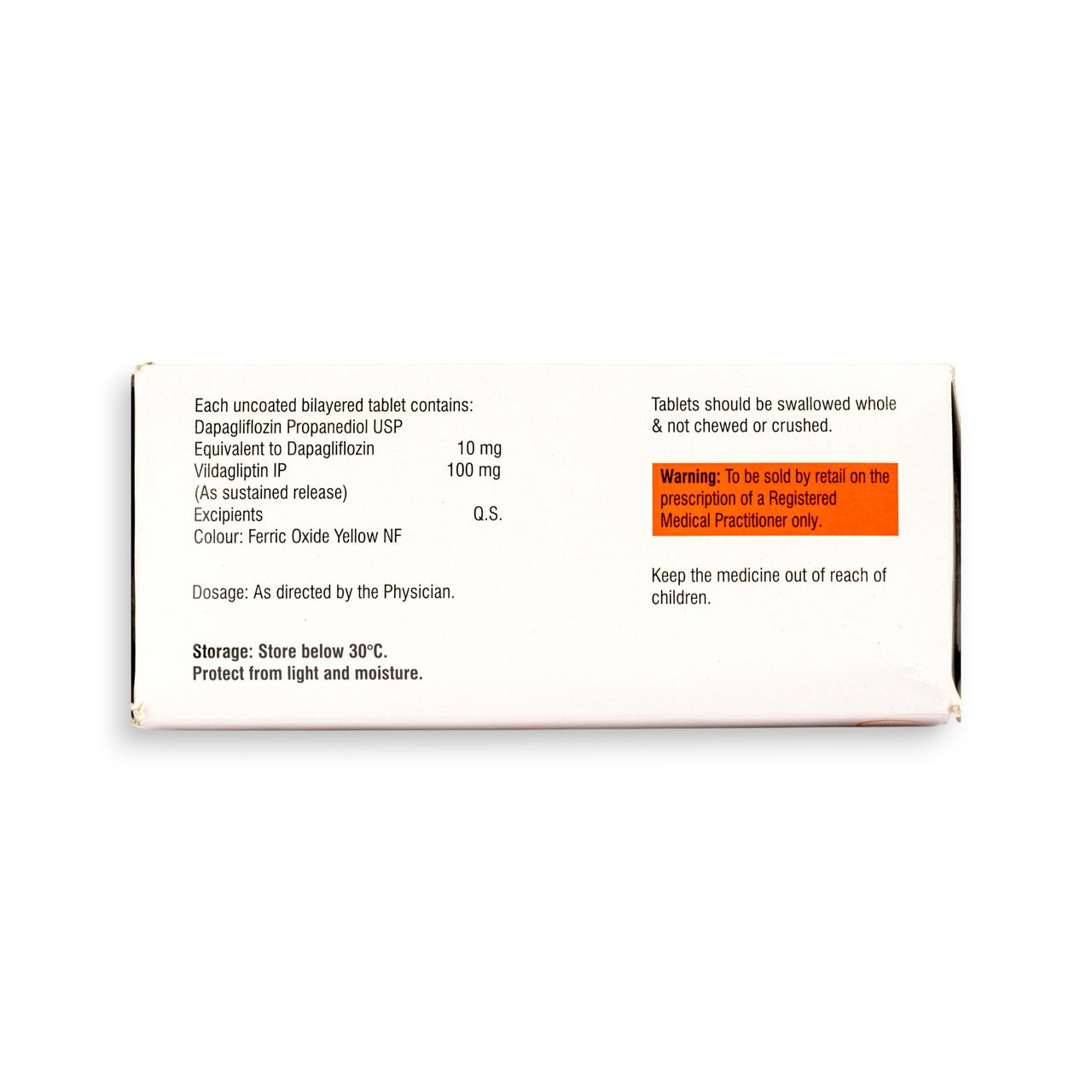 Dapabite VD-10/100 Tablets SR