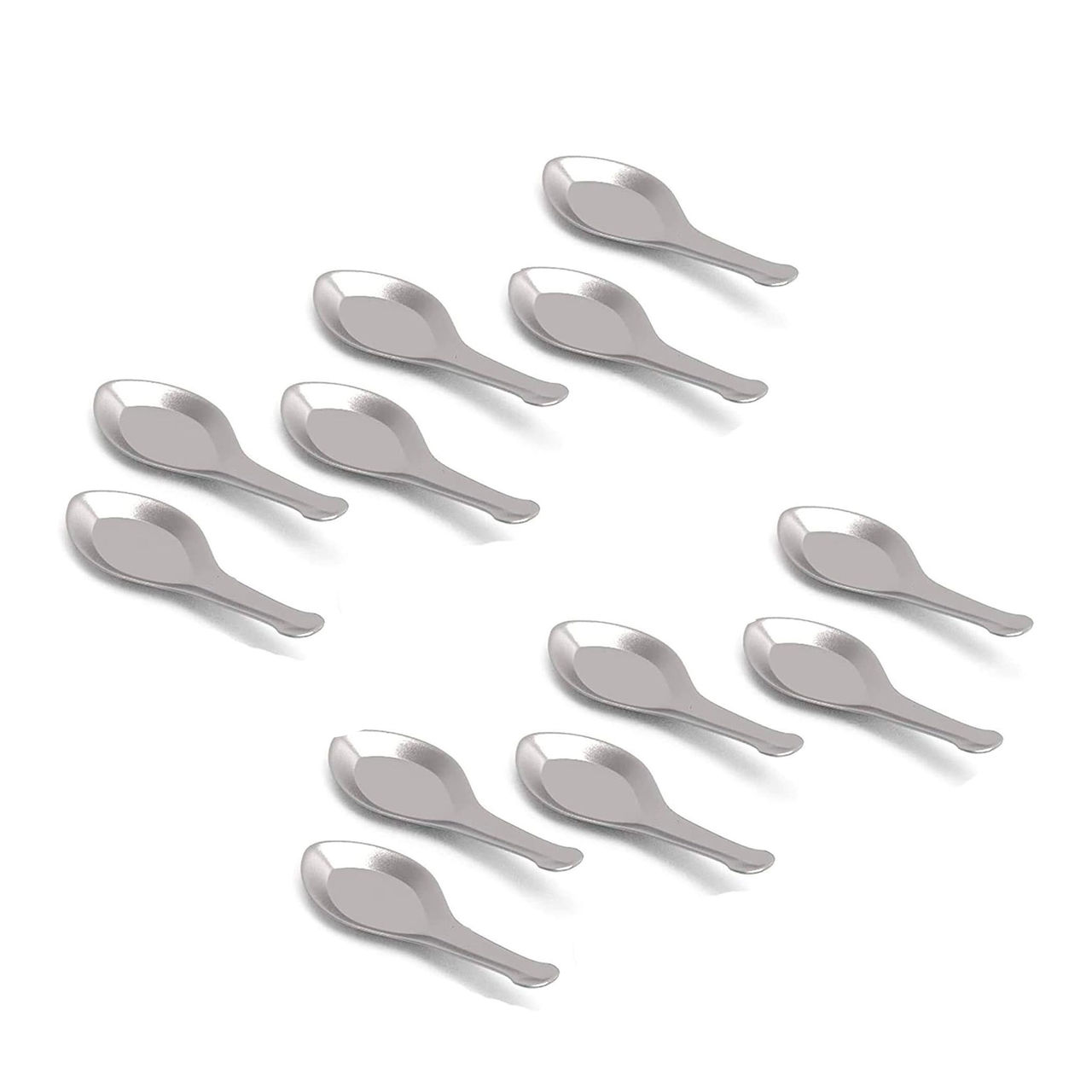 HAZEL Stainless Steel Mini Masala Spoons for Spices & Condiments - Set of 12