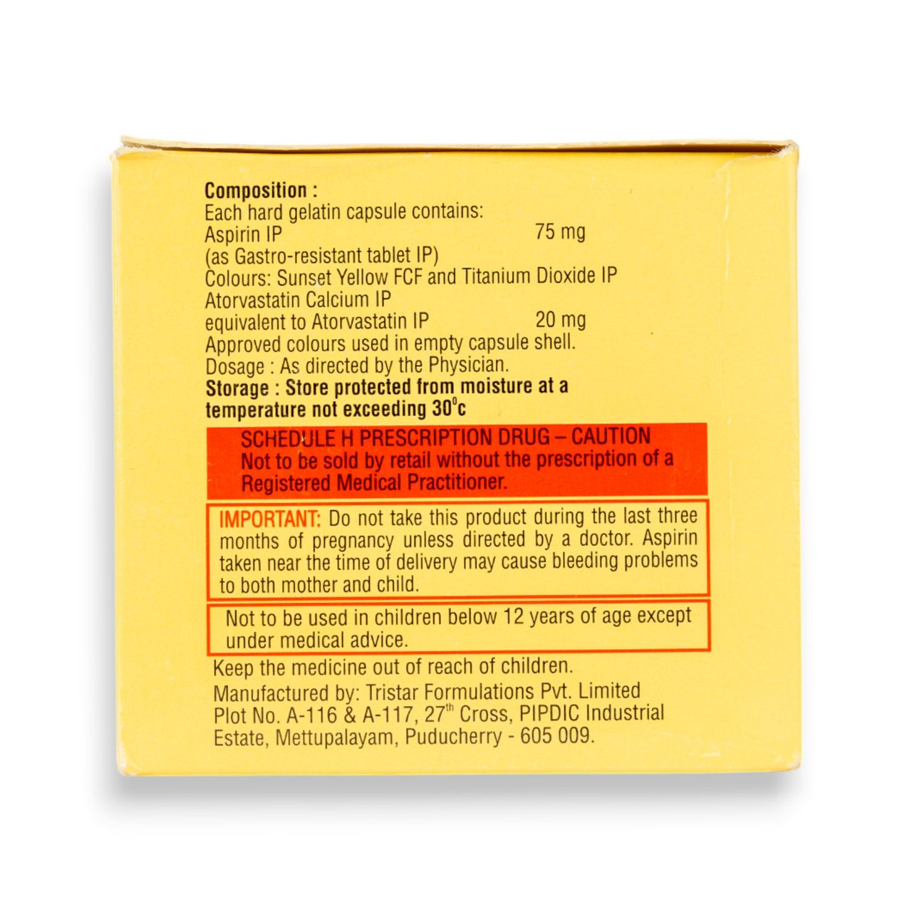Tonact-Asp 20/75 Capsules
