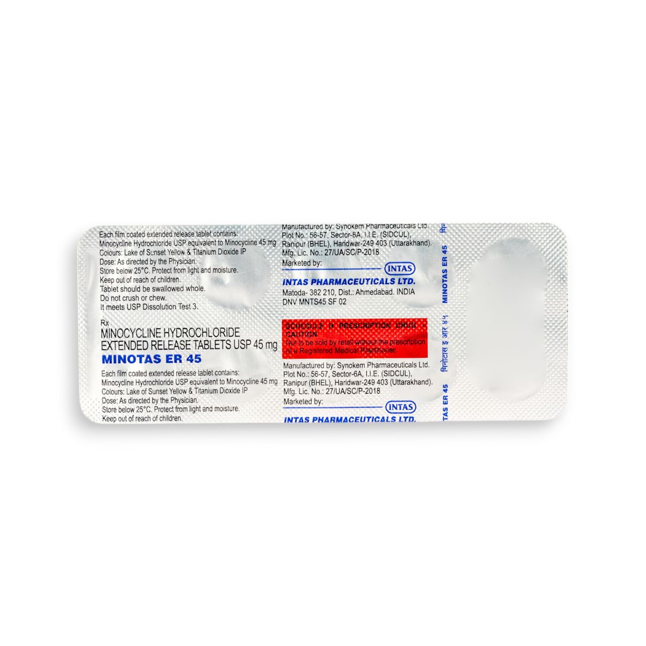 Minotas 45mg Tablet ER