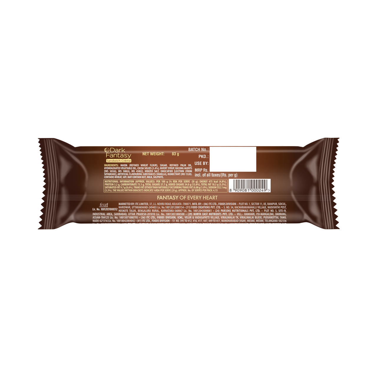 Sunfeast Dark Fantasy Crème | Made With Real Chocolate 83 gCombo