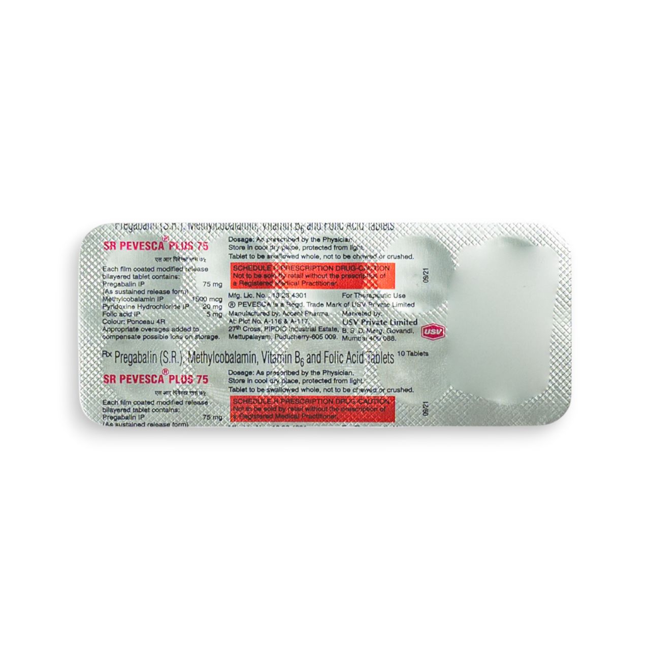 SR Pevesca Plus 75 Tablets