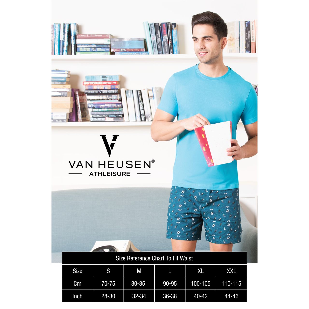 Van Heusen Apparel Men Combed Cotton Assorted Checkered Boxer Shorts | S | Pack Of 2