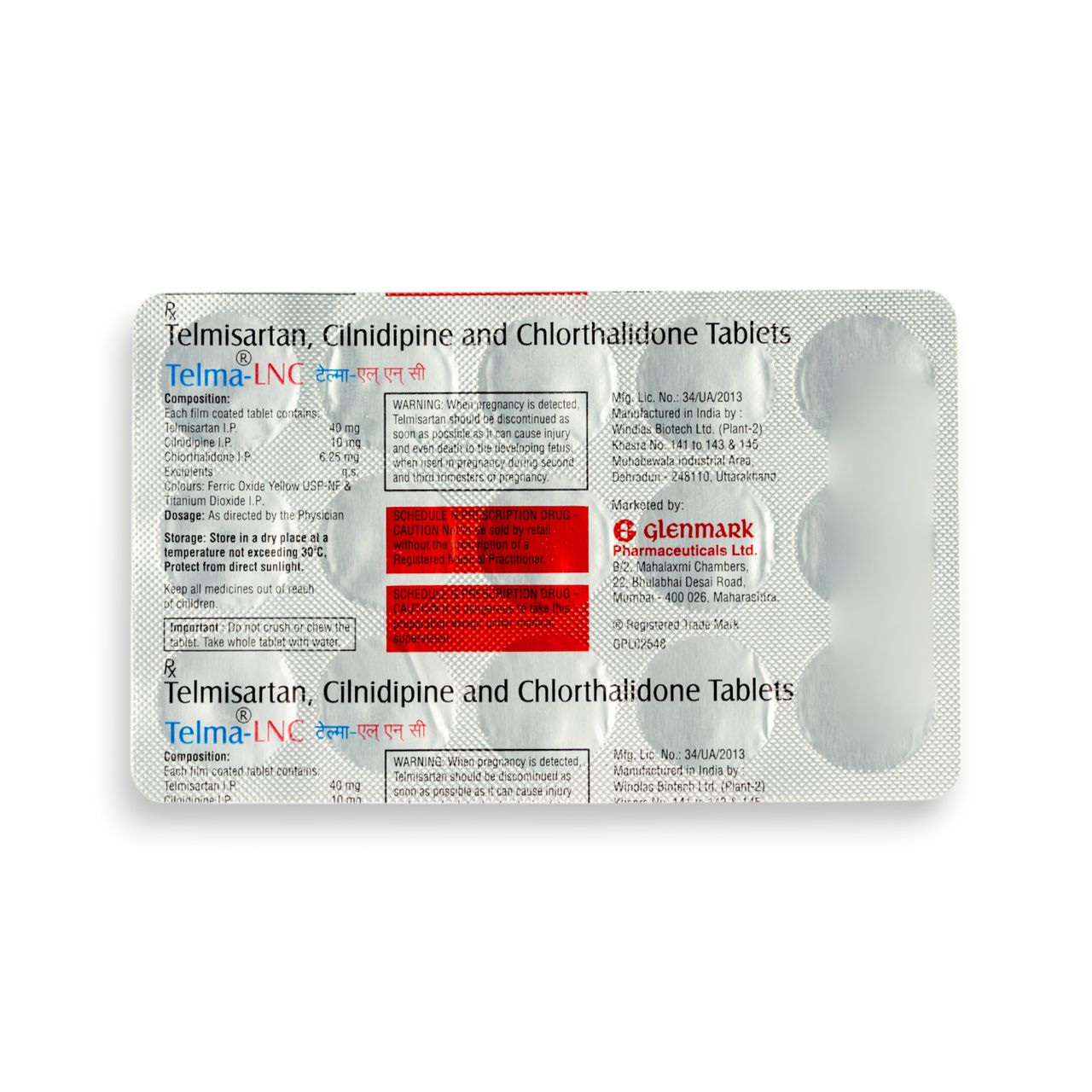 Telma-LNC Tablets