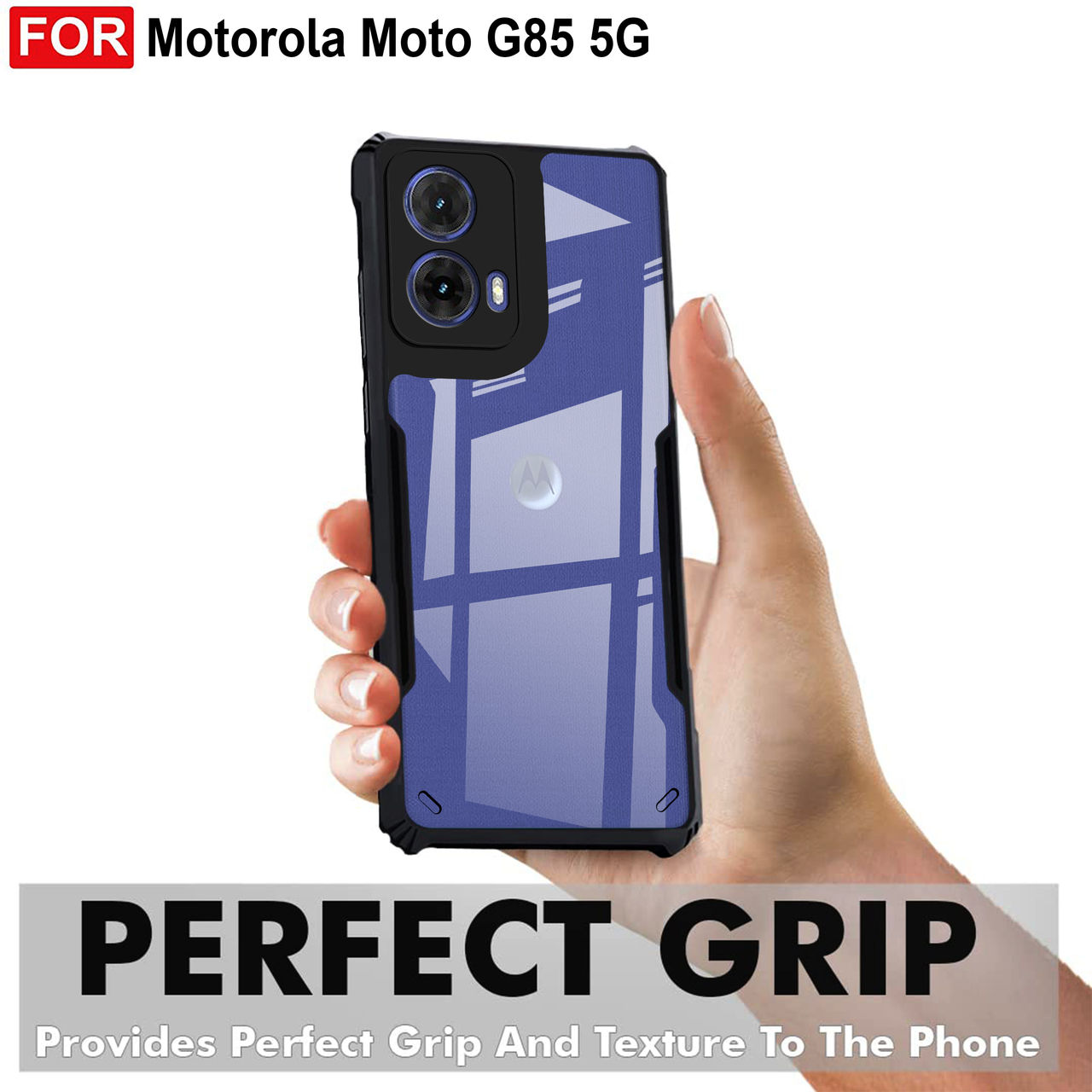 Zapcase Back Cover for Motorola G85 5G | Matte-Black