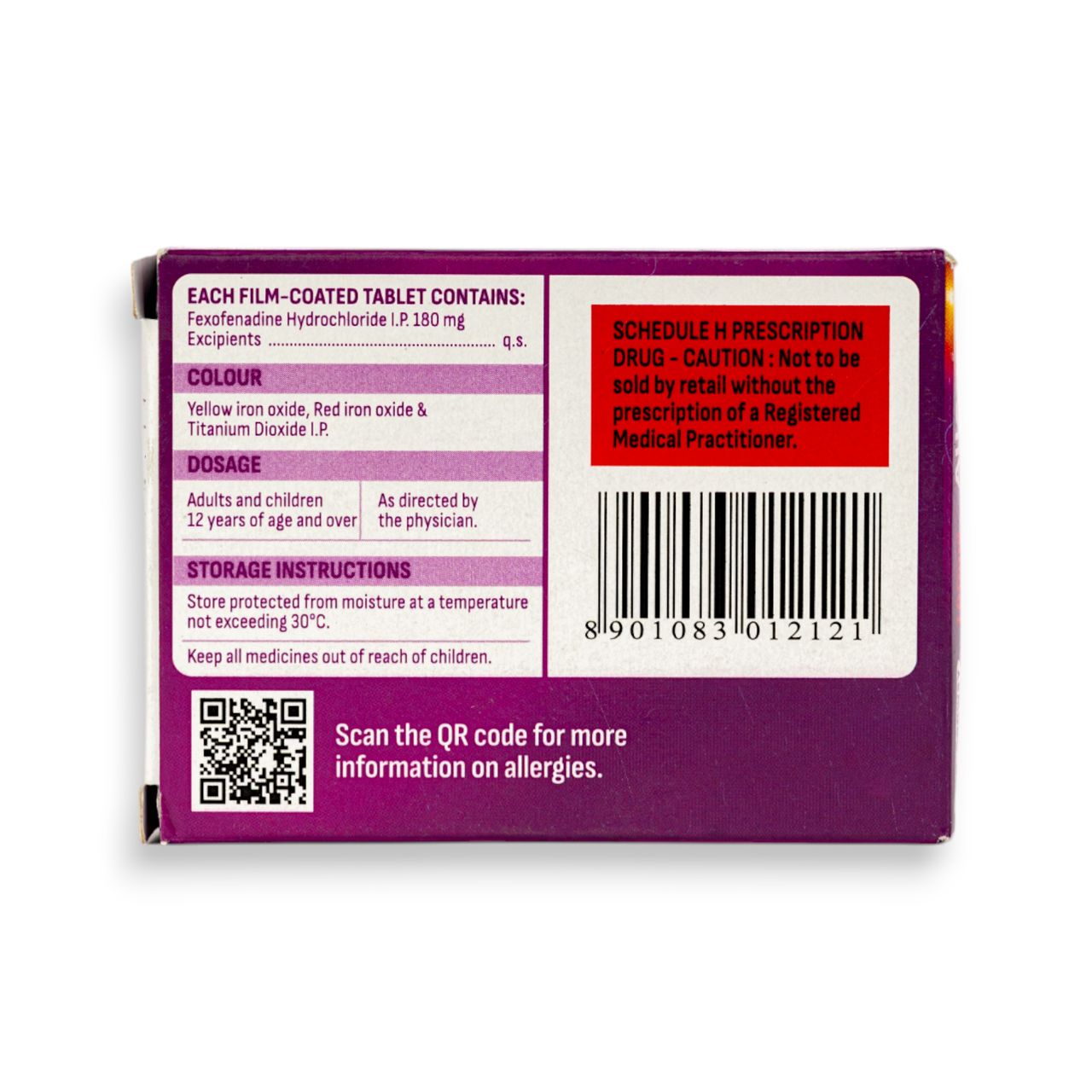 Allegra 180Mg Tablets