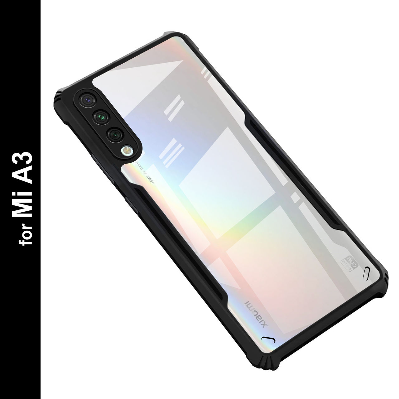 Zapcase Back Cover for Mi A3 | Matte-Black