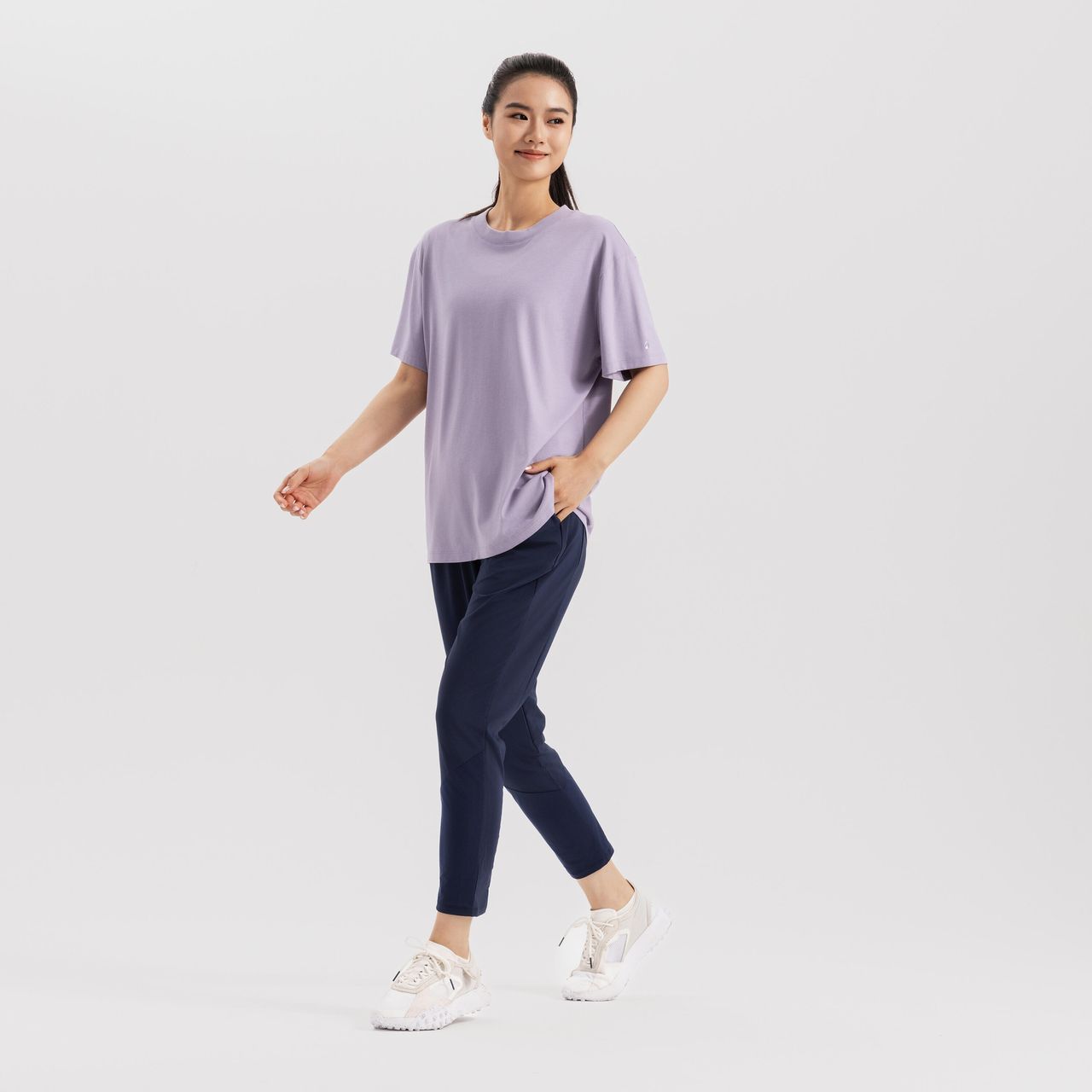 Decathlon | Womens Cotton Training Trackpants - Blue, L