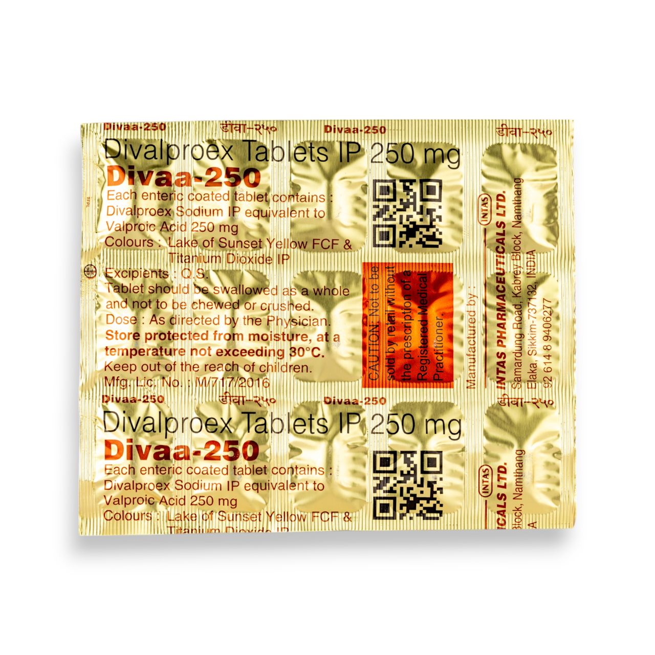 Divaa-250 Tablets