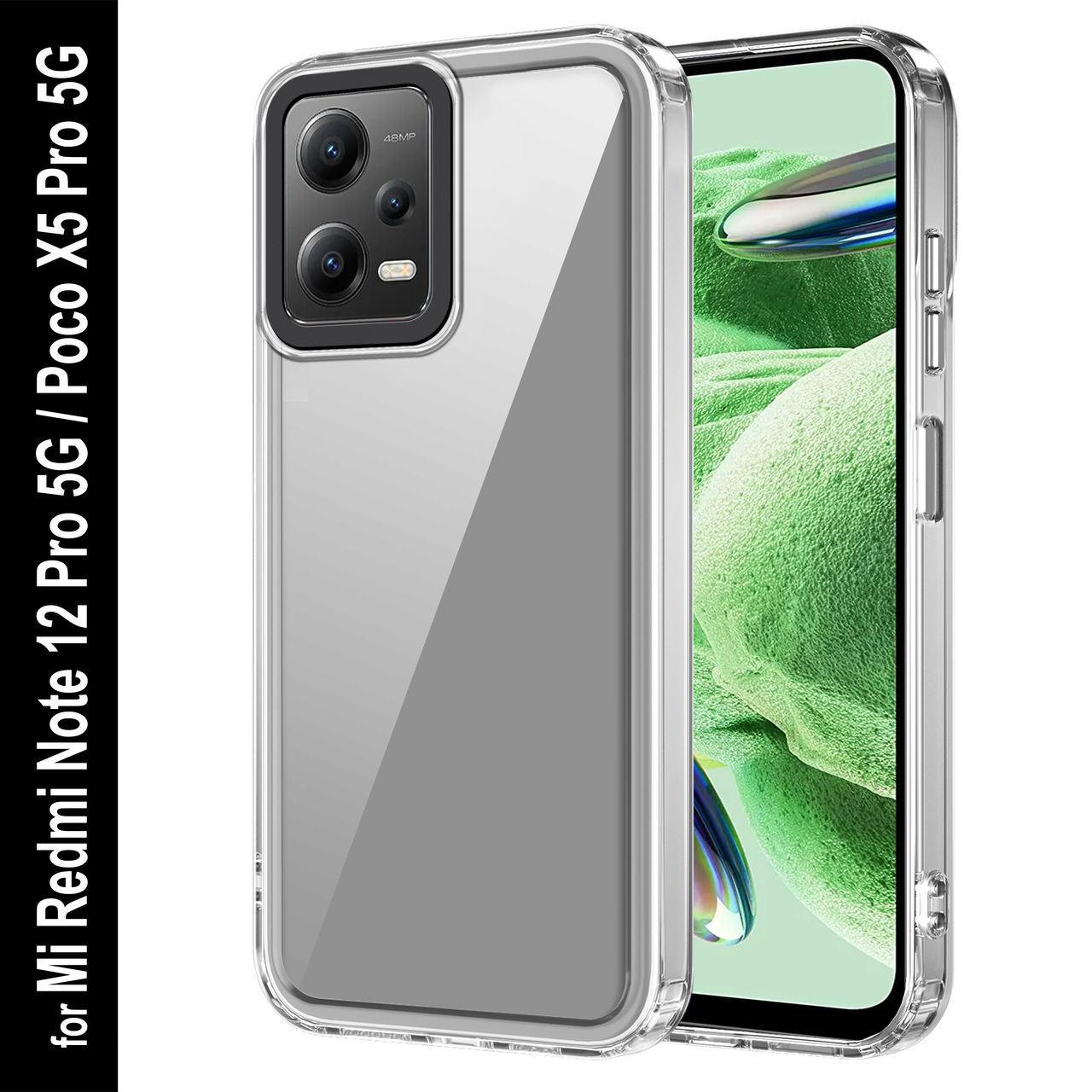 Zapcase Back Cover for Mi Redmi Note 12 Pro 5G | Space-Clear