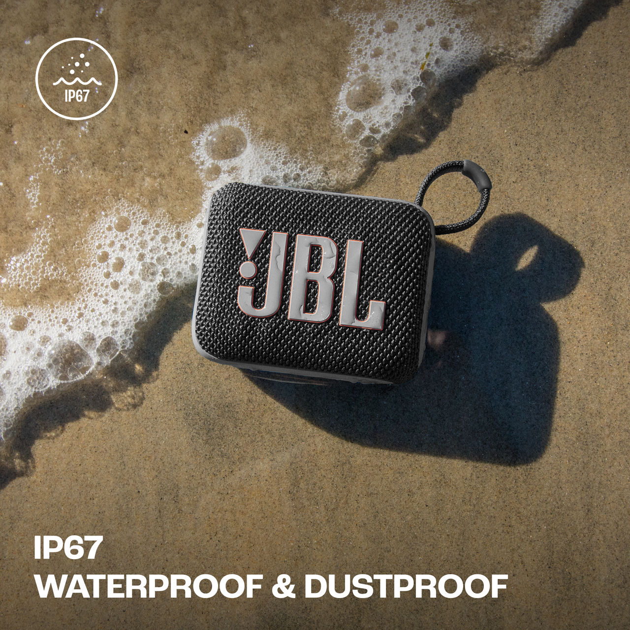 JBL Go 4, Wireless Ultra Portable Bluetooth Speaker (Without Mic, Black)