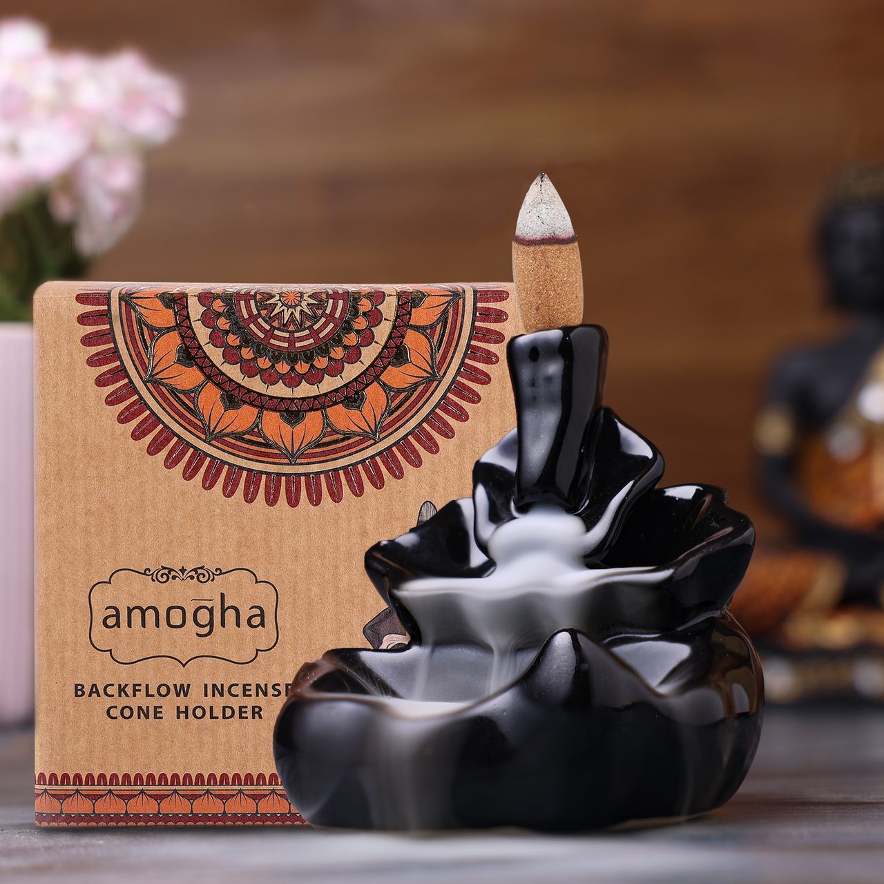 Iris Amogha Backflow Incense Cone Holder | Waterfall