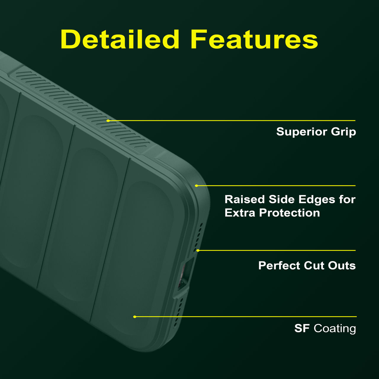 Zapcase Back Cover for Apple iPhone X| Apple iPhone XS | Magic-DarkGreen