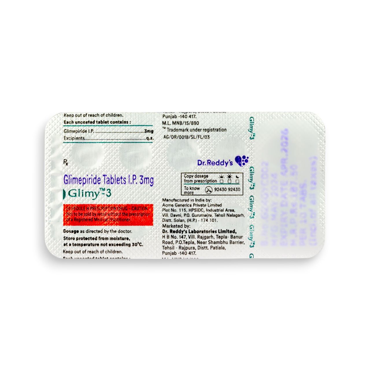 Glimy-3 Tablets