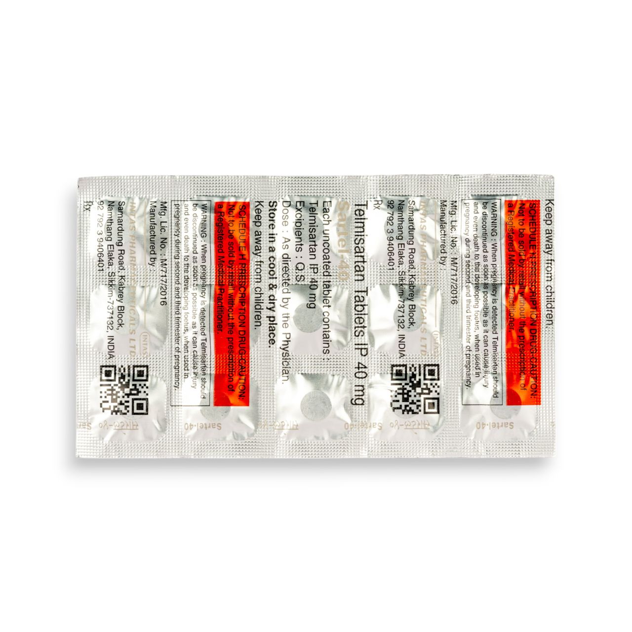 Sartel-40 Tablets